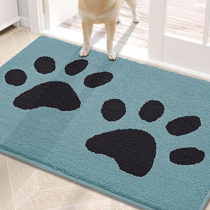 Buganda Dog Door Mat for Muddy Paws, Absorbent Dirt Trapper Washable Indoor by Buganda