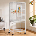 DWVO 53.9-Inch Metal Bird Cage: Large Parrot Cages by DWVO