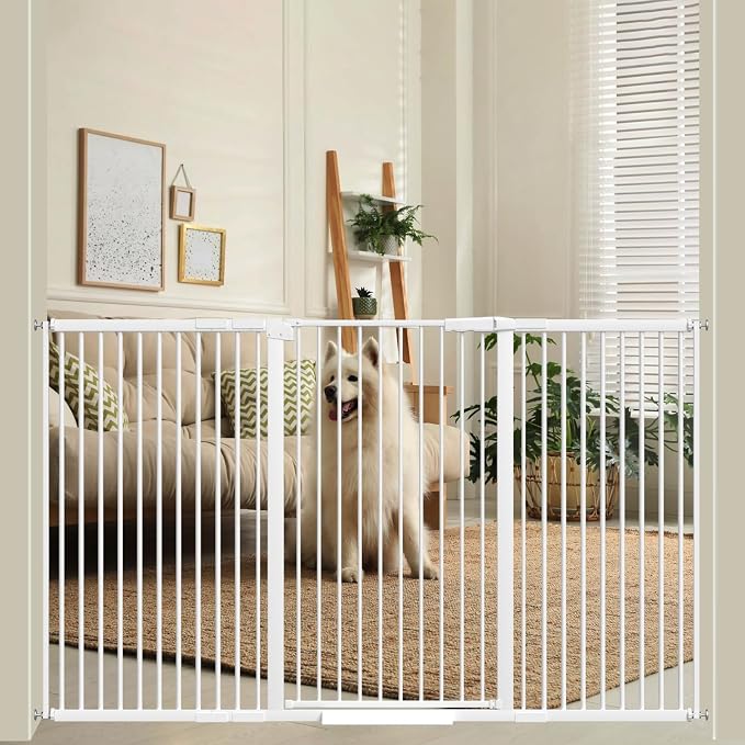 40.55" Tall, 61.61-69.48 Inch Wide, 1.37" Ultra Narrow Spacing Dog Pet Baby by AiWMGL