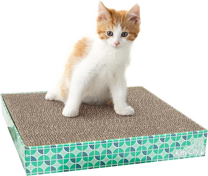 Kitty City Cat Scratcher Refill – 3-Pack Durable Corrugated Cardboard Scratch - Image 7