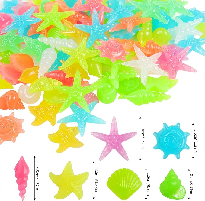 OSOPOLA 100 PCS Glow in The Dark Rocks - Image 3