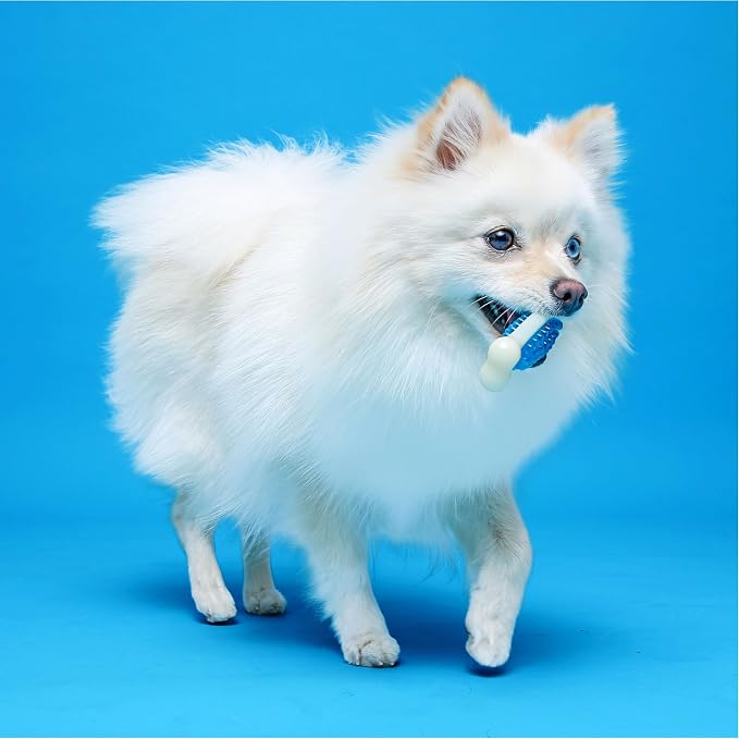 Hartz Chew 'n Clean Tuff Bone Bacon Scented Dental Dog Chew Toy - Image 2