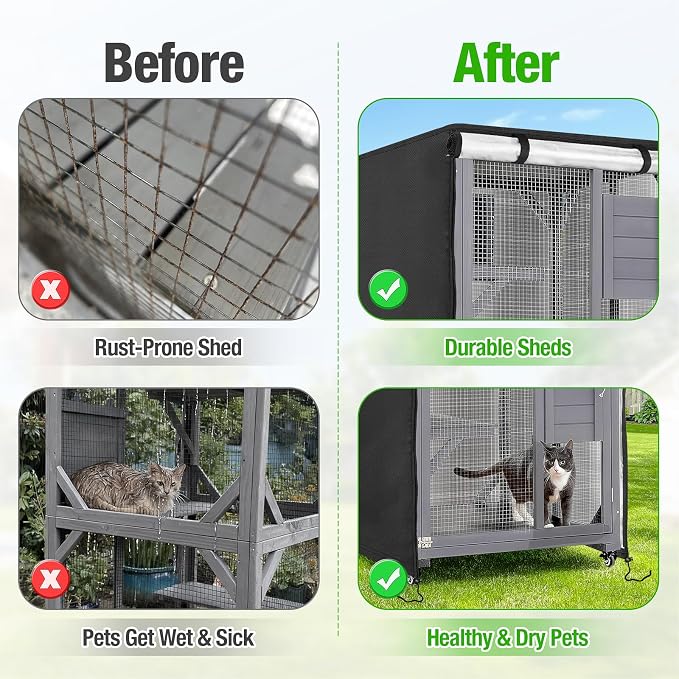 Kingling Outdoor Cat House Cover - Image 5