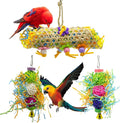 EBaokuup 3Pack Bird Chewing Toys Foraging Shredder Toy Parrot Cage Bird Loofah by EBaokuup