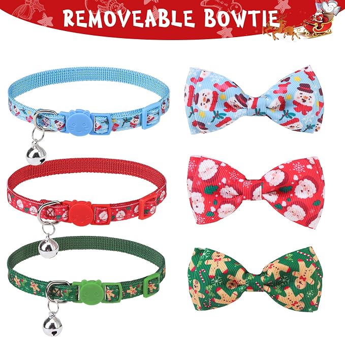 SCENEREAL Christmas Cat Collar Breakaway - Image 6