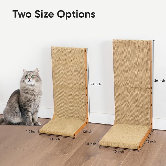 AGYM Cat Scratcher, 26 inch L Shape Cat Scratching Pad - Image 4