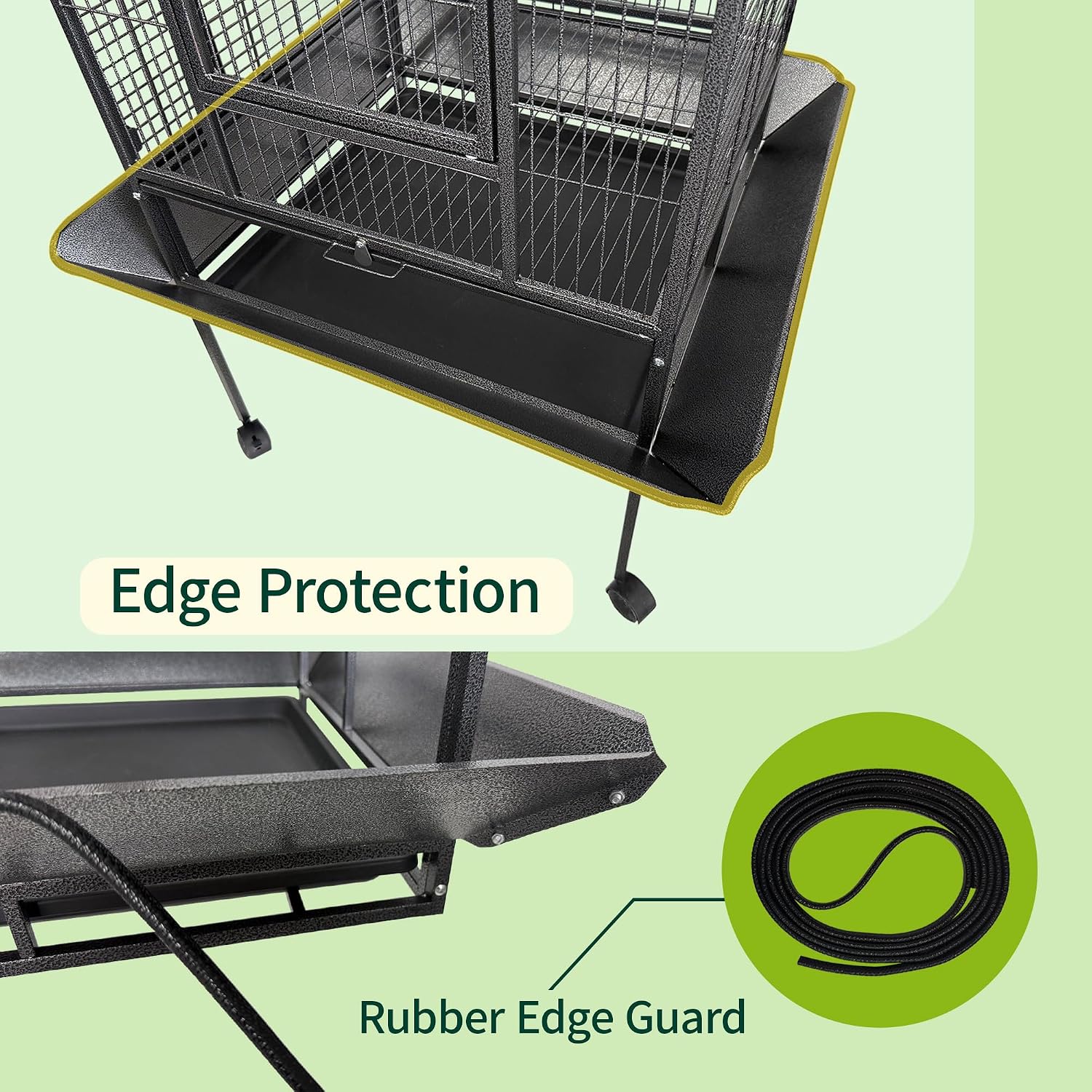 68 Inch Large Bird Cage with Playtop and Stand - GlobalHabitat Supply