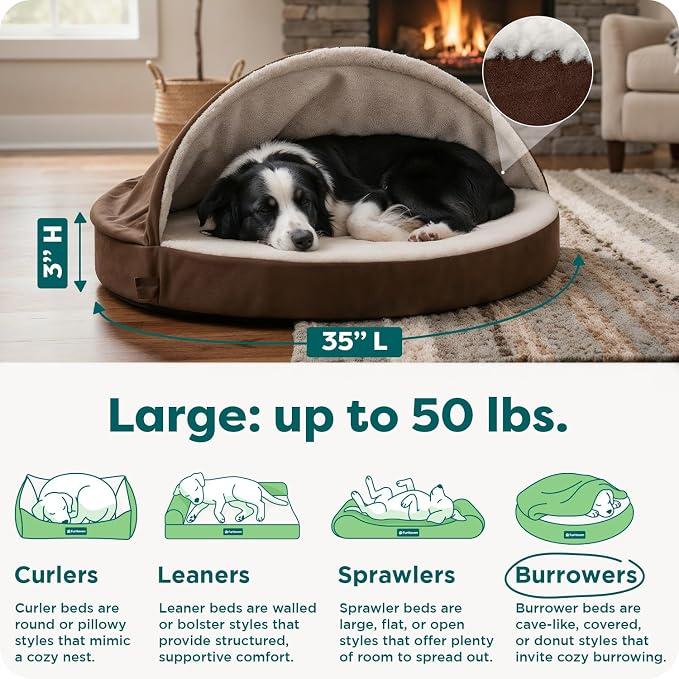 Furhaven 35" Round Orthopedic Dog Bed - Image 3