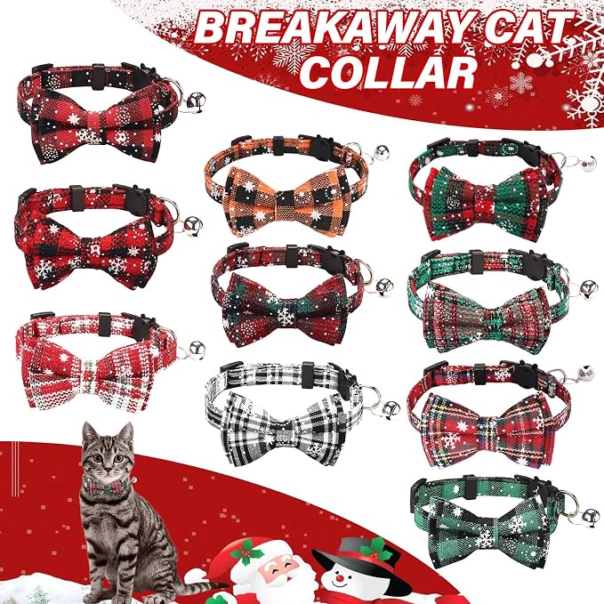 10 Pcs Christmas Cat Collar Breakaway - Image 5