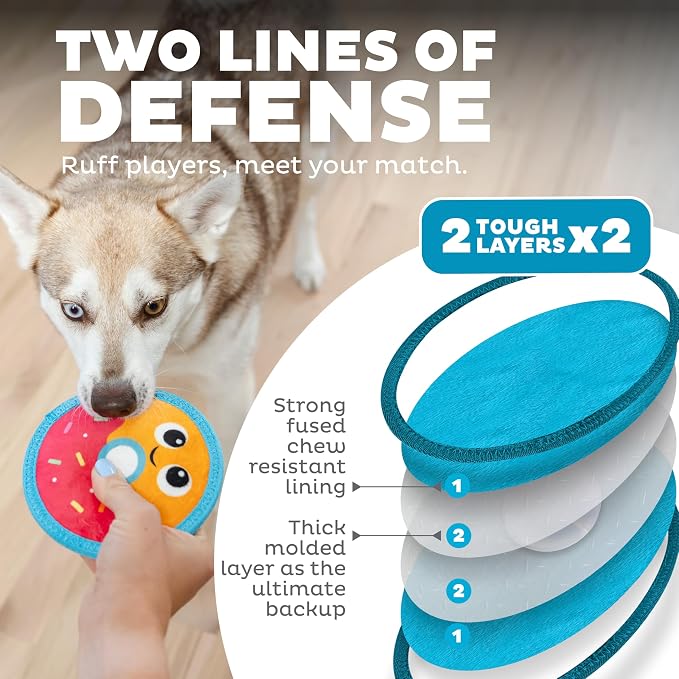 Outward Hound Tough Skinz Durable Squeaky Dog Toy - Image 2