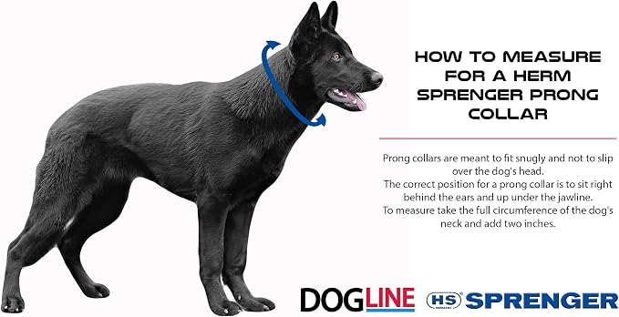 Herm Sprenger Prong Dog Training Collar Ultra-Plus Chrome Plated Steel Pet - Image 3