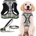 PUPTECK Adjustable Dog Harness Collar and Leash Set Step in No Pull Pet Harness by PUPTECK