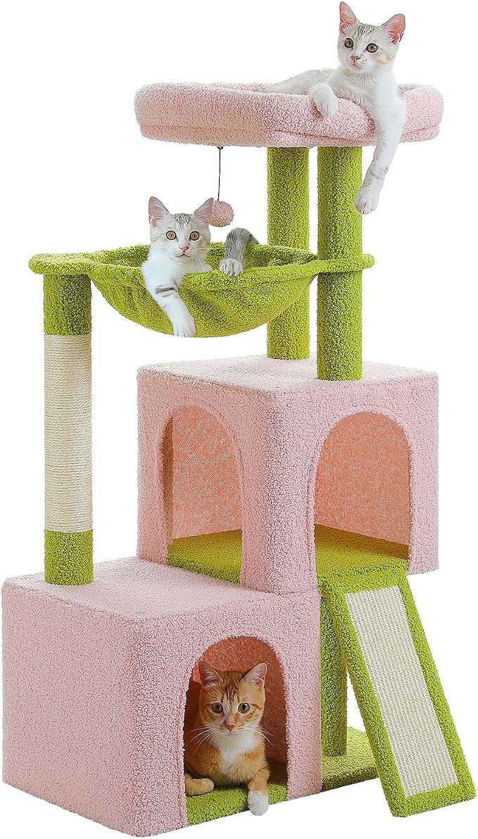 PAWZ Road Large Cat Tree, 41 Inches Multi-Level Cat Tower by PAWZRoad