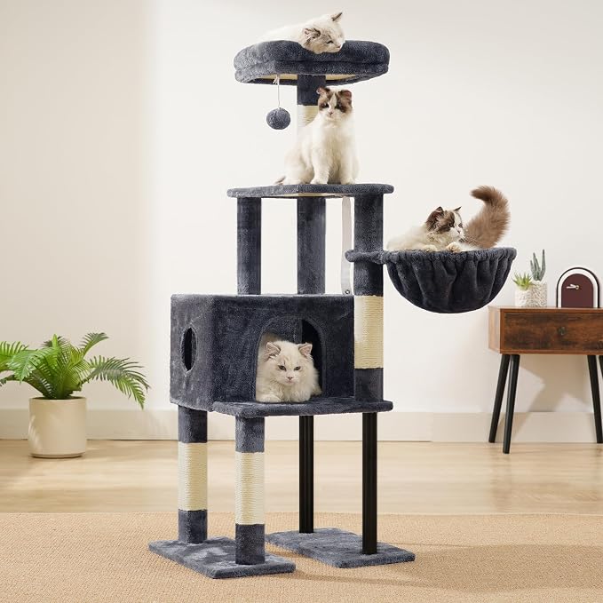 Heybly Cat Tree, 49.2 Inches Cat Tower - Image 4