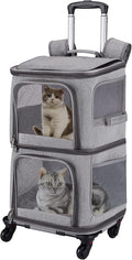 Double Pet Carrier Backpack by VOISTINO