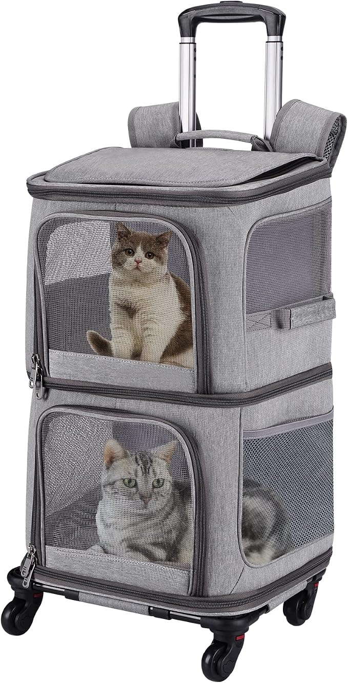 Double Pet Carrier Backpack by VOISTINO