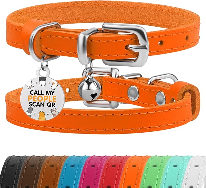 BRONZEDOG Leather Cat Collar by BRONZEDOG