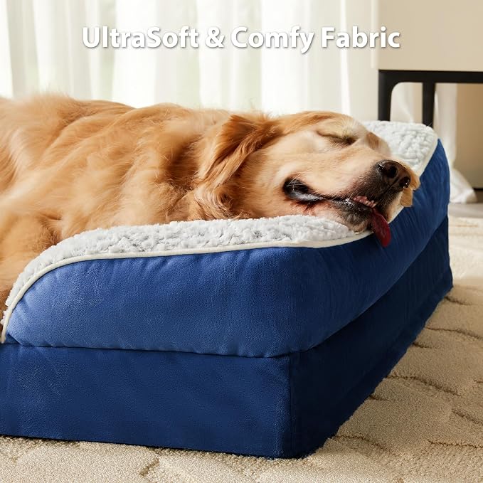 Orthopedic Dog Bed for Extra Large Dogs, Egg Crate Foam Bed for Extra Large Dogs - Image 3