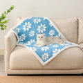 Waterproof Blanket for Dog Puppy Cat, Cute 3D Textured Flower Dog Blanket for by Yaning