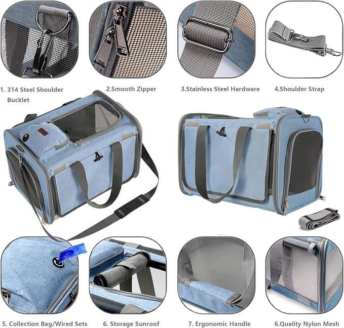 Cats Carrier Soft Small Dog Carriers - Image 3