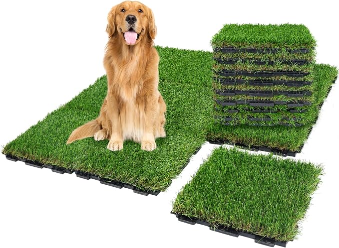 XLX TURF Interlocking Fake Grass Tiles by XLXTURF