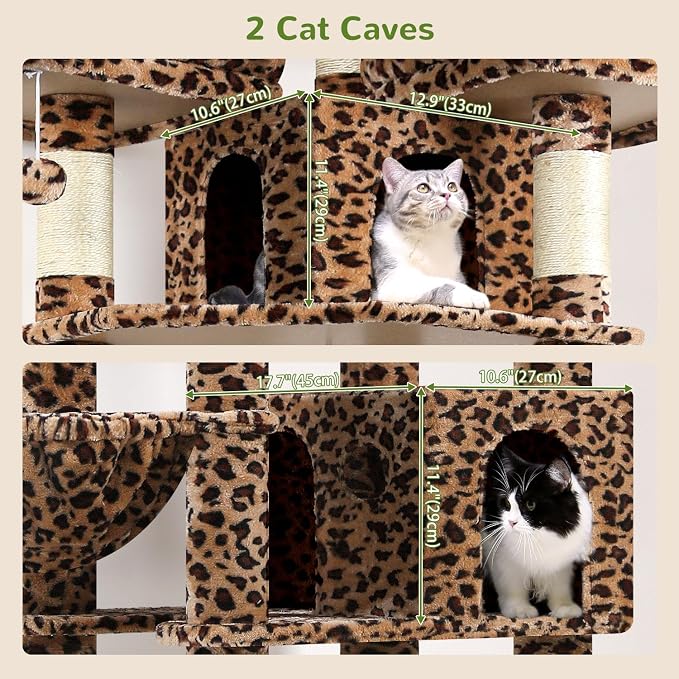 Globlazer Cat Trees and Towers for Multiple Adult Cats, 82-inch XXL Tall Cat - Image 4