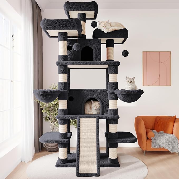SHA CERLIN 81 Inches Extra Large Cat Tree - Image 2