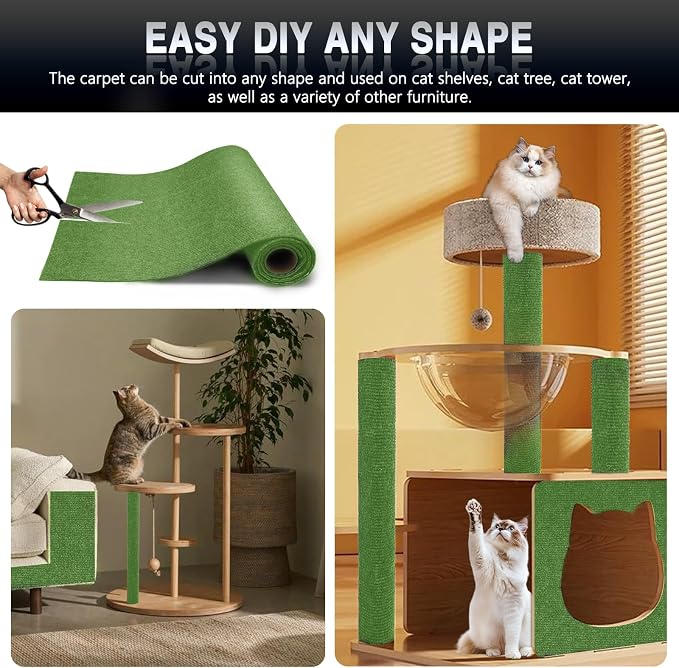 2Pack Total 78.7"x15.8" Cat Scratch Mat - Image 6