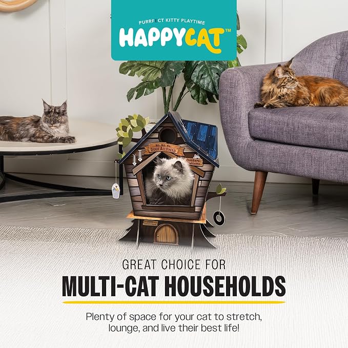 HappyCat Tree House Cat Scratcher House - Image 7