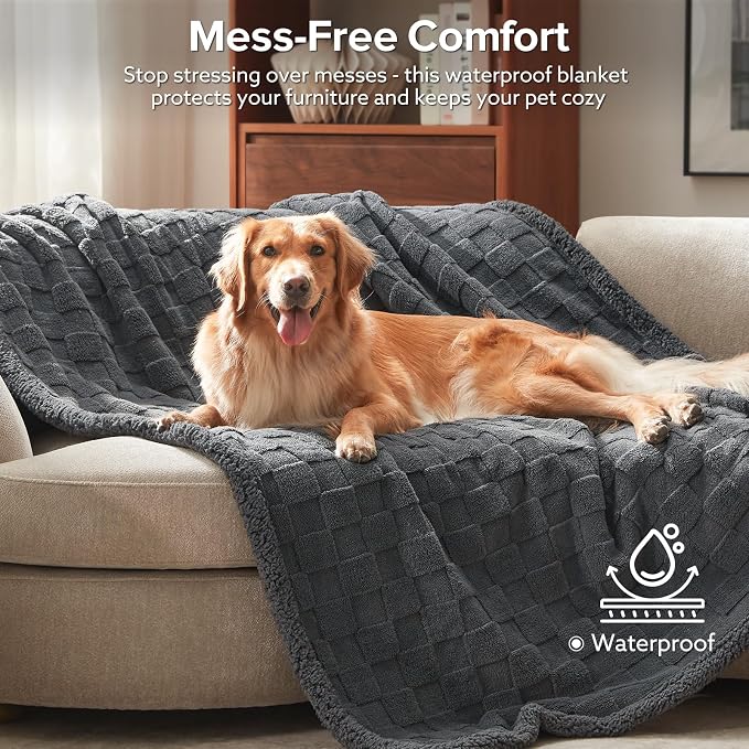 GASUR Waterproof Dog Blankets for Small Dogs, Dog Blanket for Couch Bed - Image 2