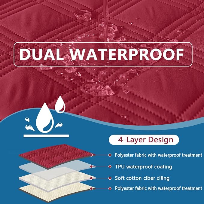 hyha Waterproof Dog Blanket, Reversible Pet Bed Blanket, Soft Sofa Couch Cover - Image 2
