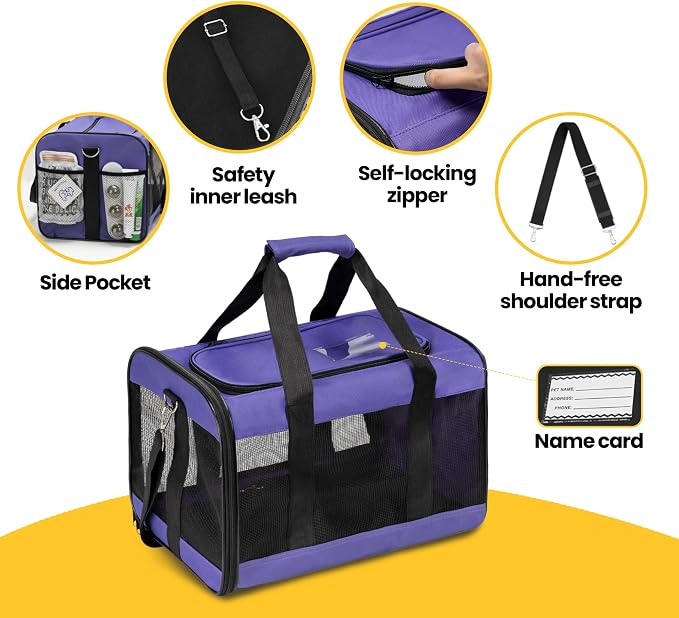 Cat Carrier Airline Approved, Soft-Sided Dog Carrier - Image 5