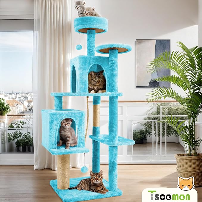 58.5inch Large Cat Tree Tower Condo - Image 6