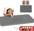 Cat Litter Mat - 46'' x 35'' Small Litter Trapping Mat, Waterproof, Urine-Proof by Powools