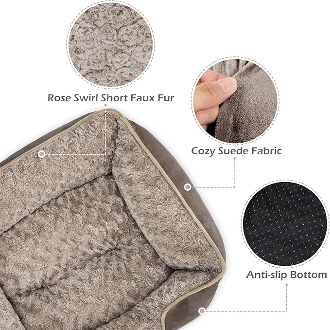 INVENHO X-Large Dog Bed Rectangle Washable Orthopedic Soft Calming Sleeping - Image 4