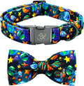 Elegant little tail Dog Collar, Boy Pet Collrs Blue Durable Soft Bowtie Dog by Elegantlittletail