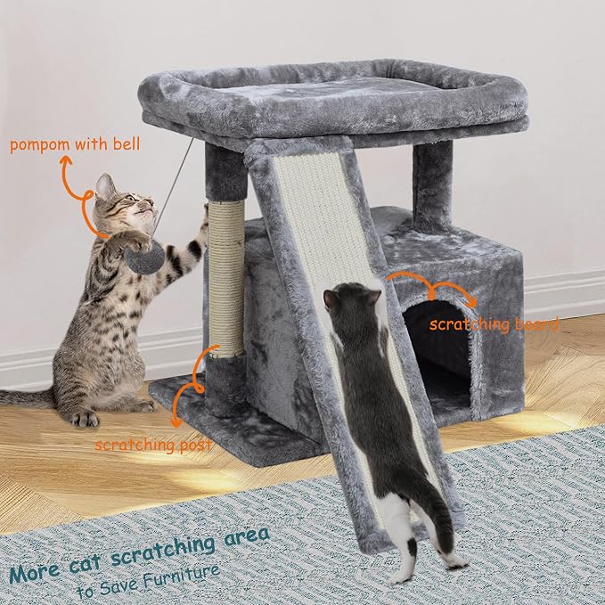 Small Cat Tree for Indoor Cats，Cat Tower - Image 2