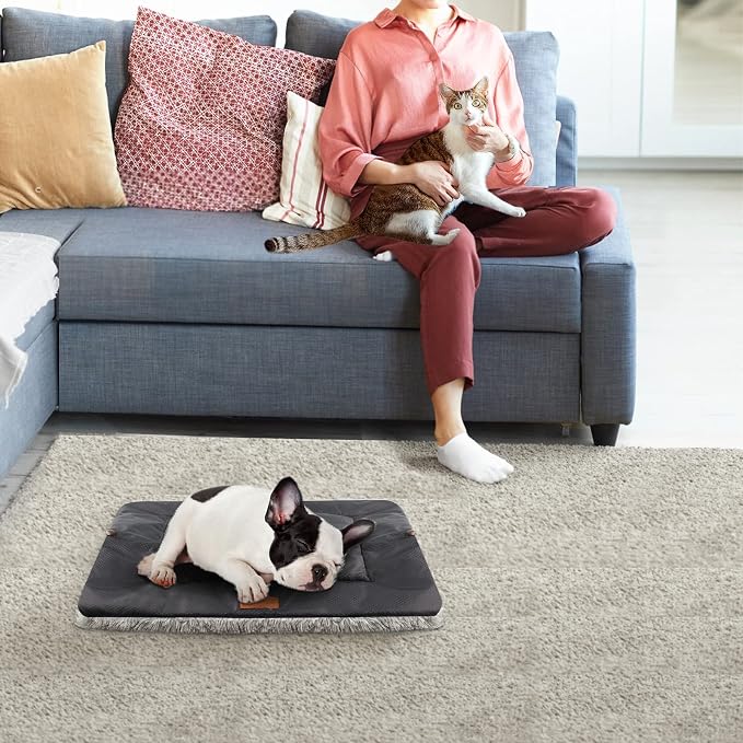 Self Warming Cat Bed, Foldable Self Heated Cat Mat Extra Warm Thermal Heating - Image 7
