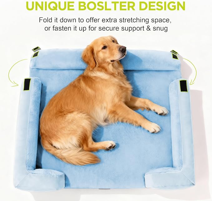 Orthopedic Dog Bed for Extra Large Dogs, XXL Waterproof Egg Crate Memory Foam - Image 3