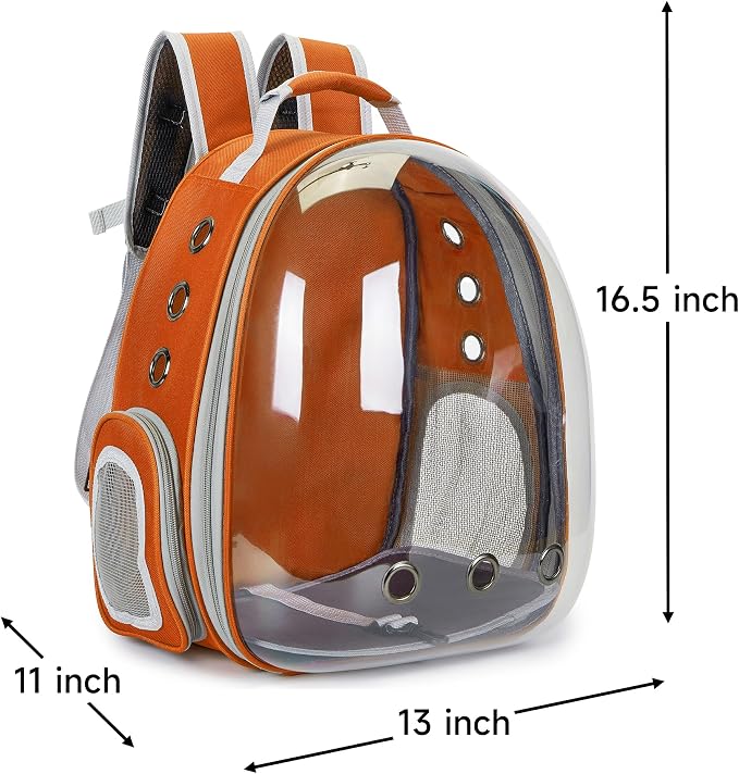 Cat Bubble Backpack Carrier for Small Medium Dogs Cats Carrying Bag, Airline - Image 7