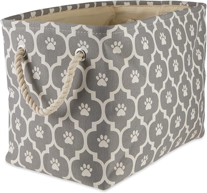 Bone Dry Pet Storage Collection Lattice Paw Print, Medium Rectangle by BoneDry