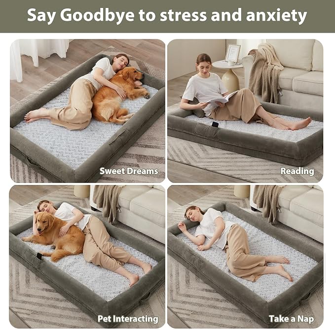 WNPETHOME Human Dog Bed for Adult, Washable Dog Couch - Image 5