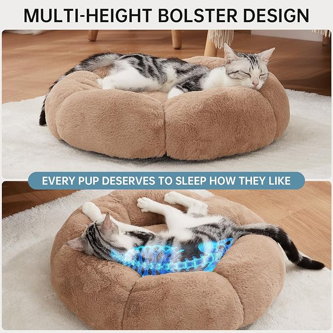 OhGeni 20 inches Calming Donut Dog & Cat Bed - Image 3