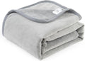 Waterproof Dog Blankets Light Grey, Soft Fluffy Sofa Car Bed Protector by CAPTSNOOZE