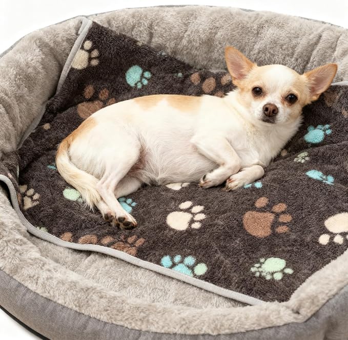 12 Pcs Small Dog Blanket Fleece Puppy Blankets Washable Pet Blankets - Image 2