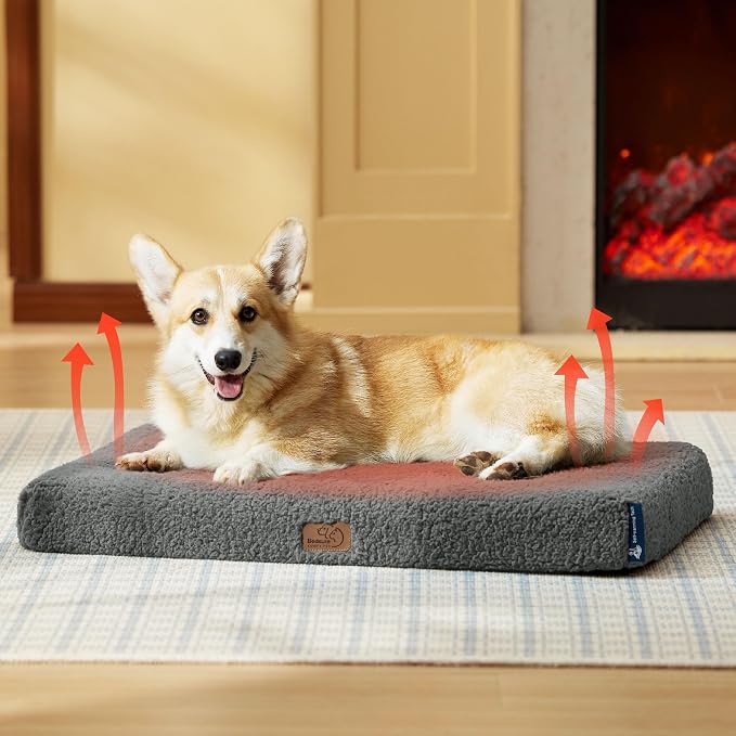 Bedsure Self Warming Dog Bed for Medium Dogs - Image 6