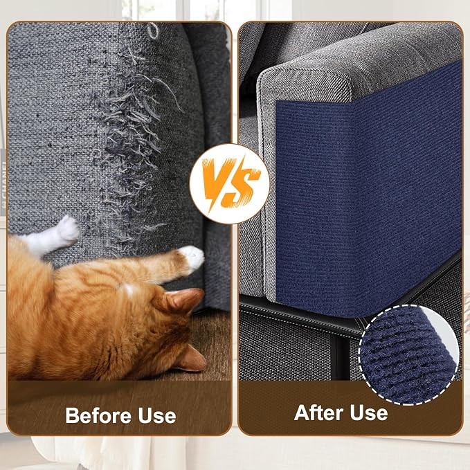 Cat Scratch Furniture Protector – DIY Climb Scratch Mat, Couch Protector from - Image 4