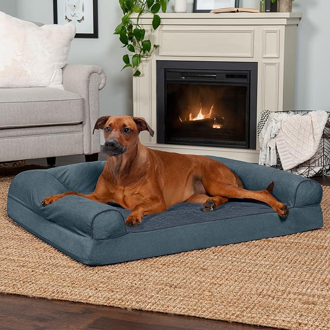 Furhaven Orthopedic Dog Bed for Large Dogs w/ Removable Bolsters & Washable - Image 3