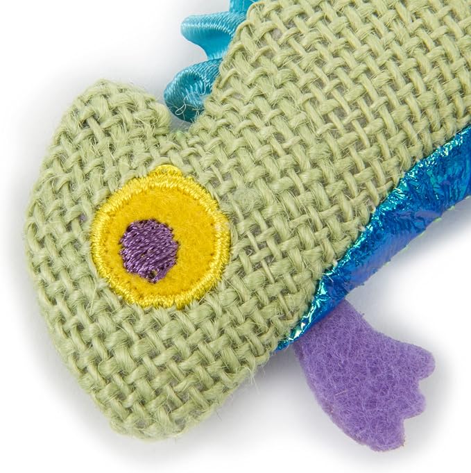 Petlinks HappyNip Crinkle Chameleon Cat Toy, Contains Silvervine & Catnip - Image 2