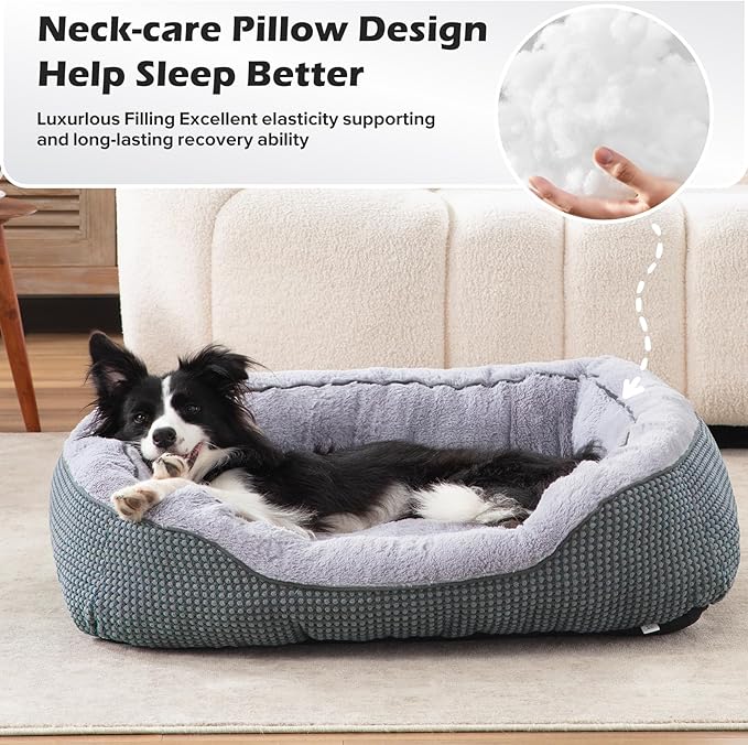 INVENHO Small Dog Bed Washable Orthopedic Calming Warming Durable Pet Bed - Image 3